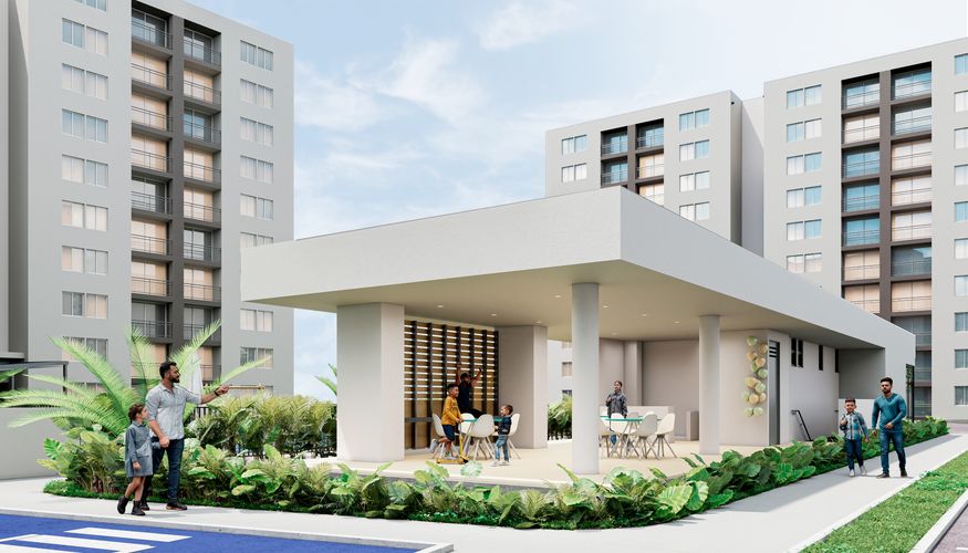 Apartamento de 2 alcobas en venta en Cachipay, Cali, 62 m² · foto 4 de 8