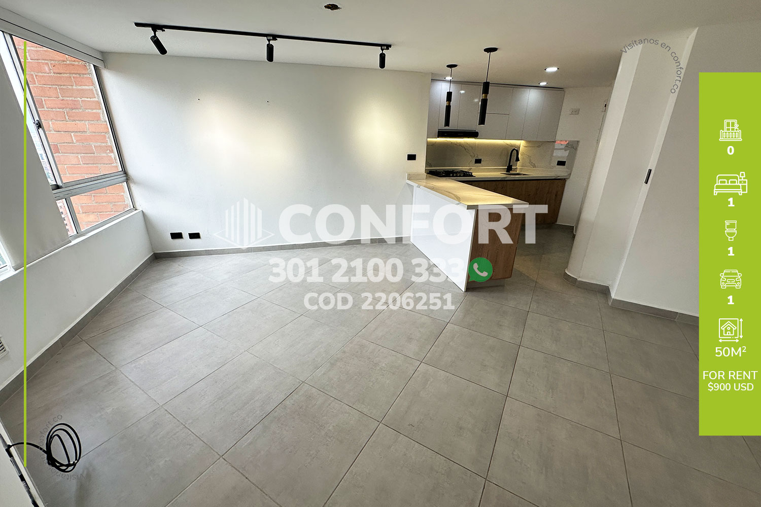 1BR Apartment in La linde (50 m²)