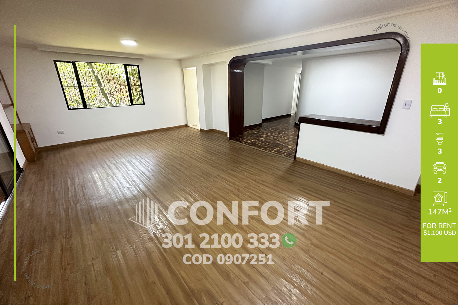 Apartamento en Arriendo en El Poblado, Medellín en Los Parra