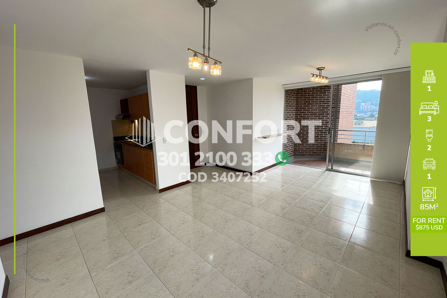 Apartamento en Arriendo en Zuñiga, Envigado