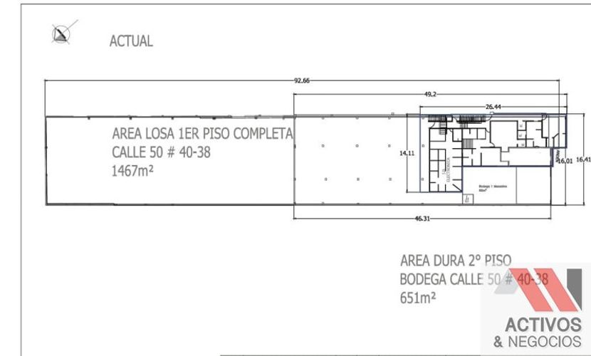 Bodega en arriendo en Zona Industrial No. 2, Itagüí, 2200 m² · foto 6 de 6