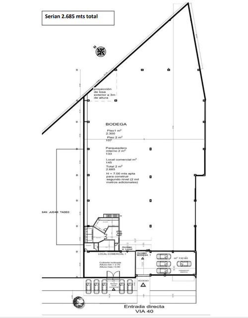 Bodega en arriendo en El Castillo, Barranquilla, 2530 m² · foto 11 de 20