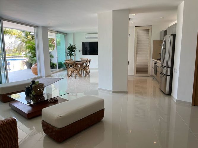 Apartamento de 3 alcobas en arriendo en Punta Canoa, Cartagena, 179 m² · foto 4 de 24