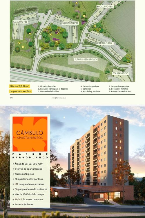 Apartamento de 2 alcobas en venta en Barro Blanco, Rionegro, 69 m² · foto 2 de 4