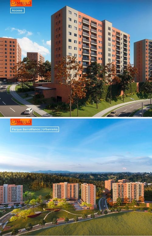 Apartamento de 2 alcobas en venta en Barro Blanco, Rionegro, 69 m² · foto 4 de 4