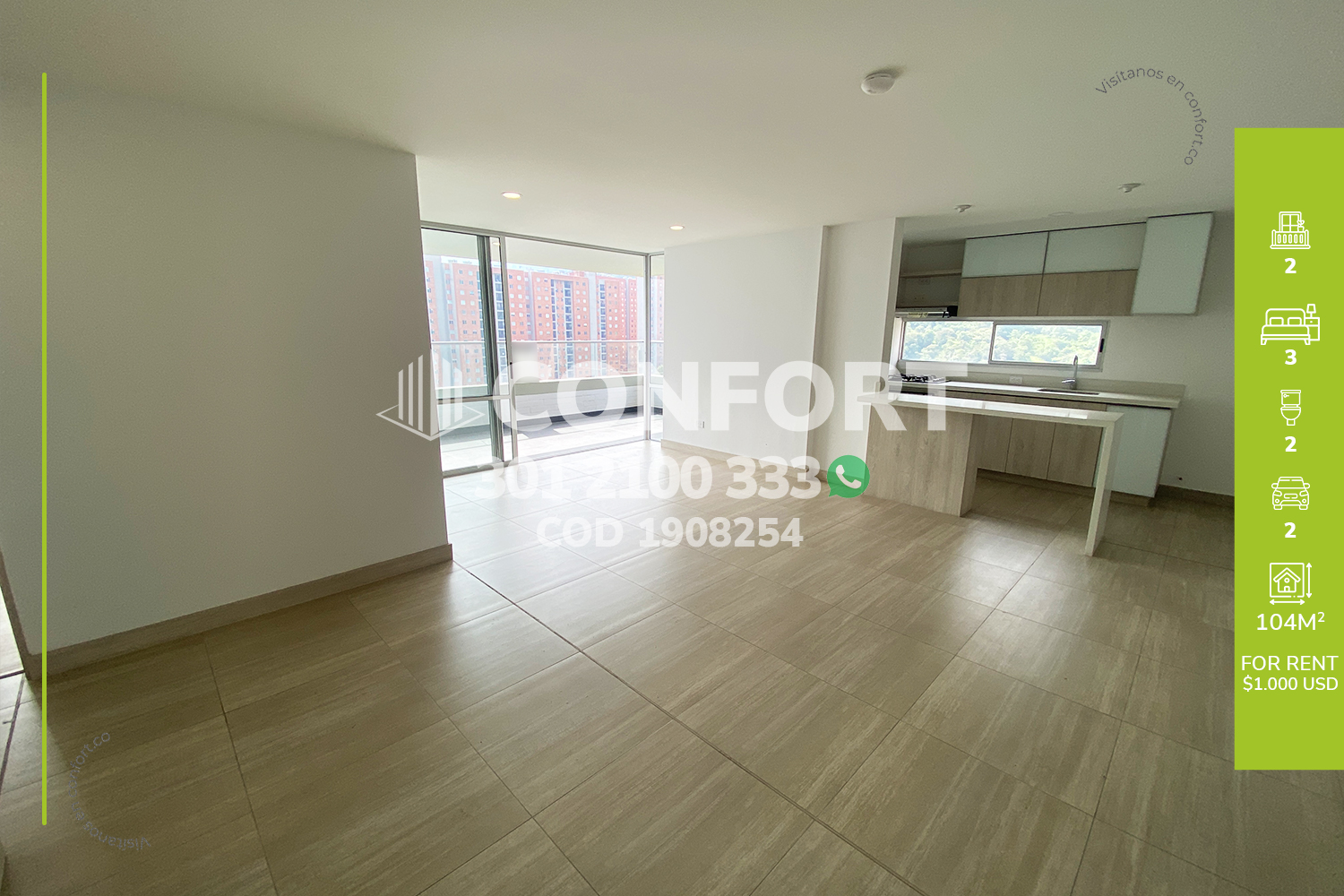 Apartamento en Arriendo en Las Lomitas, Sabaneta en Los Alcazares
