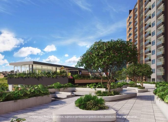 Apartamento de 2 alcobas en venta en Chipre, Rionegro, 74 m² · foto 3 de 10