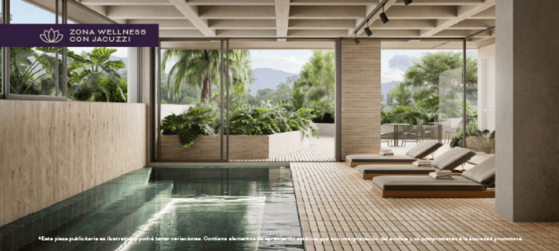 Apartamento de 1 alcoba en venta en El Castillo, Medellín, 71 m² · foto 6 de 7