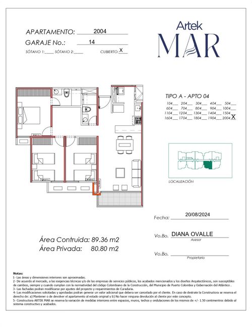 Apartamento de 3 alcobas en venta en El Carmen, Barranquilla, 89 m² · foto 14 de 21
