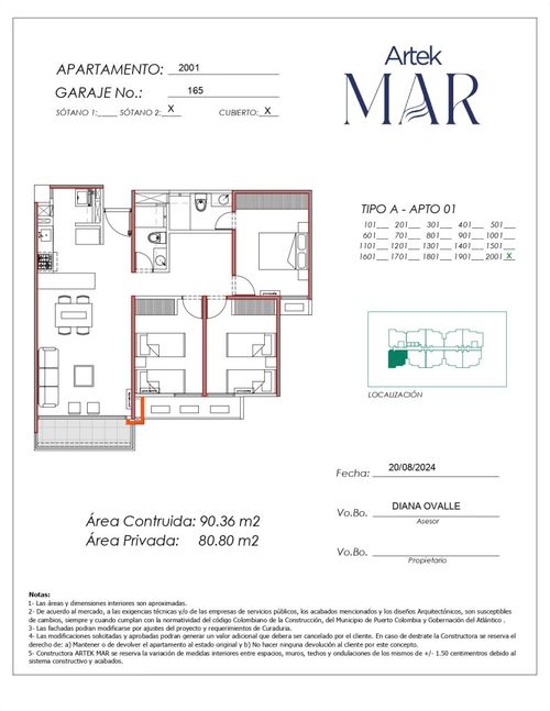 Apartamento de 3 alcobas en venta en El Carmen, Barranquilla, 89 m² · foto 16 de 21