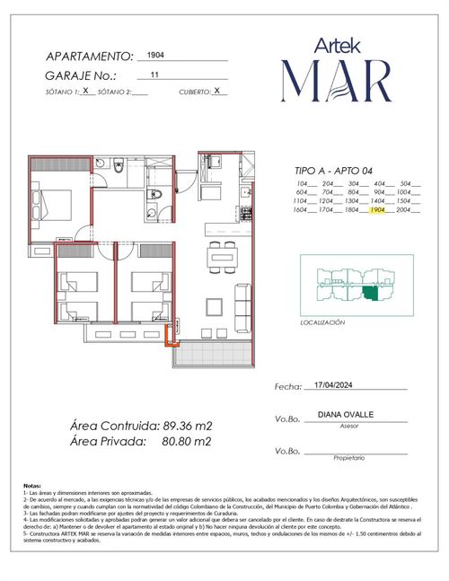 Apartamento de 3 alcobas en venta en El Carmen, Barranquilla, 89 m² · foto 18 de 21