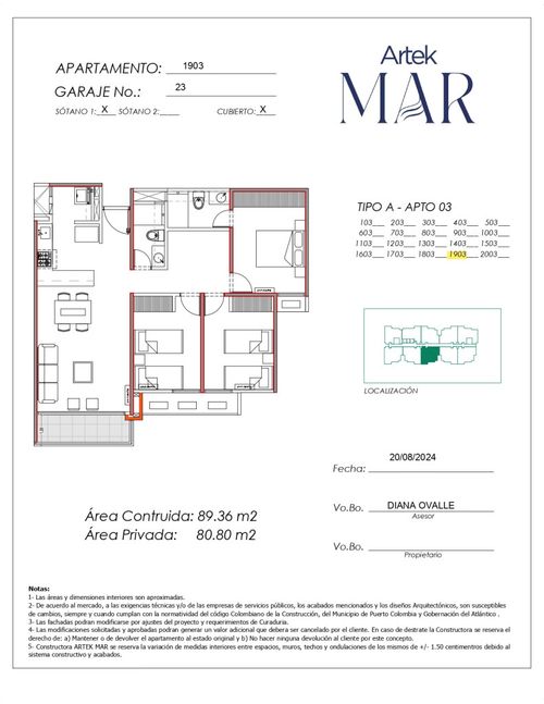 Apartamento de 3 alcobas en venta en El Carmen, Barranquilla, 89 m² · foto 19 de 21