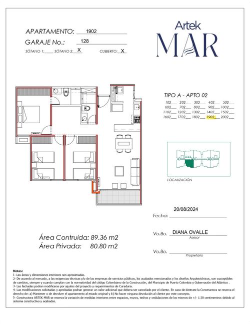 Apartamento de 3 alcobas en venta en El Carmen, Barranquilla, 89 m² · foto 20 de 21