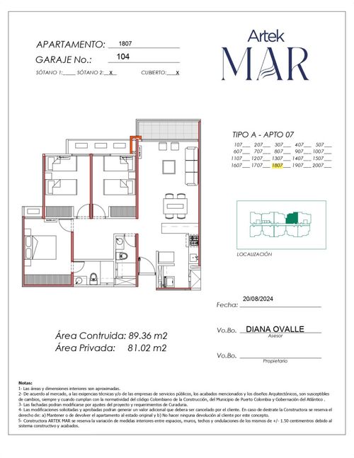 Apartamento de 3 alcobas en venta en El Carmen, Barranquilla, 89 m² · foto 21 de 21
