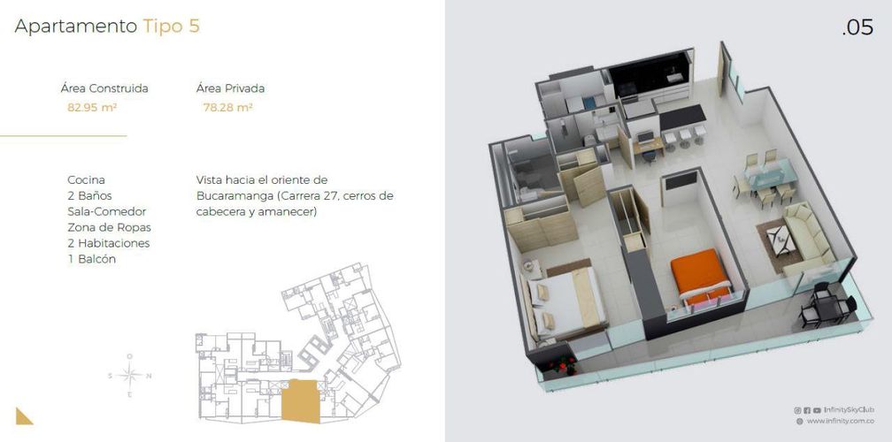 Apartamento de 2 alcobas en venta en Nuevo Sotomayor, Bucaramanga, 79 m² · foto 14 de 14