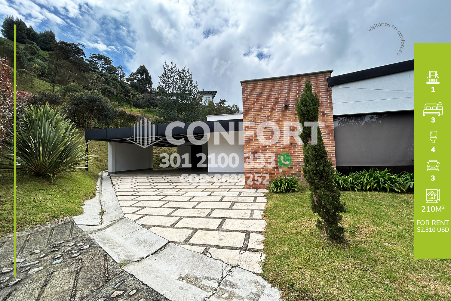 Casa en Arriendo en La Catedral, Envigado