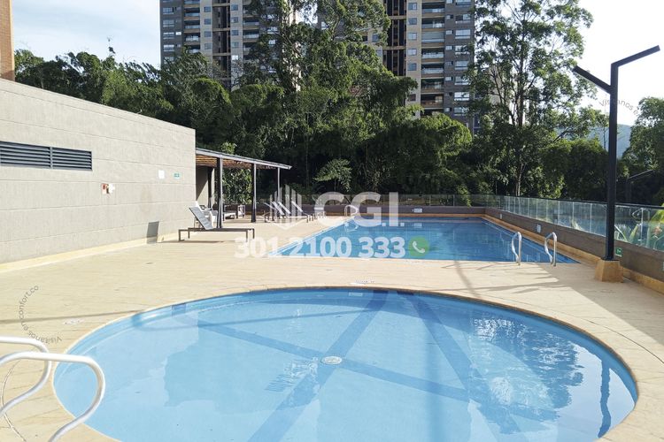 Apartamento de 3 alcobas en arriendo en Loma De Las Brujas, Envigado, 118 m² · foto 23 de 24
