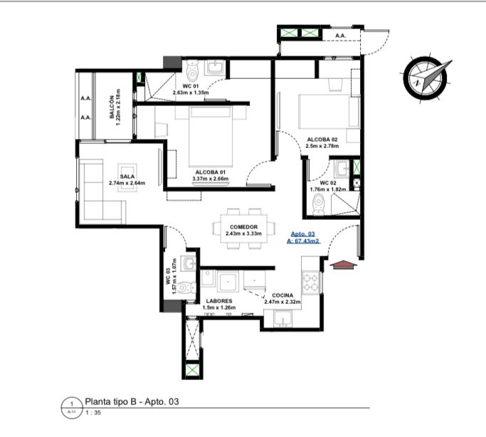 Apartamento en Venta en Las delicias, Barranquilla
