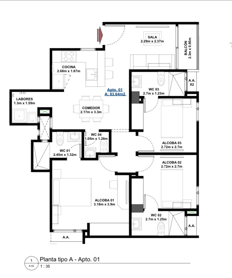 Apartamento en venta en Las Delicias, Barranquilla · foto 2 de 24