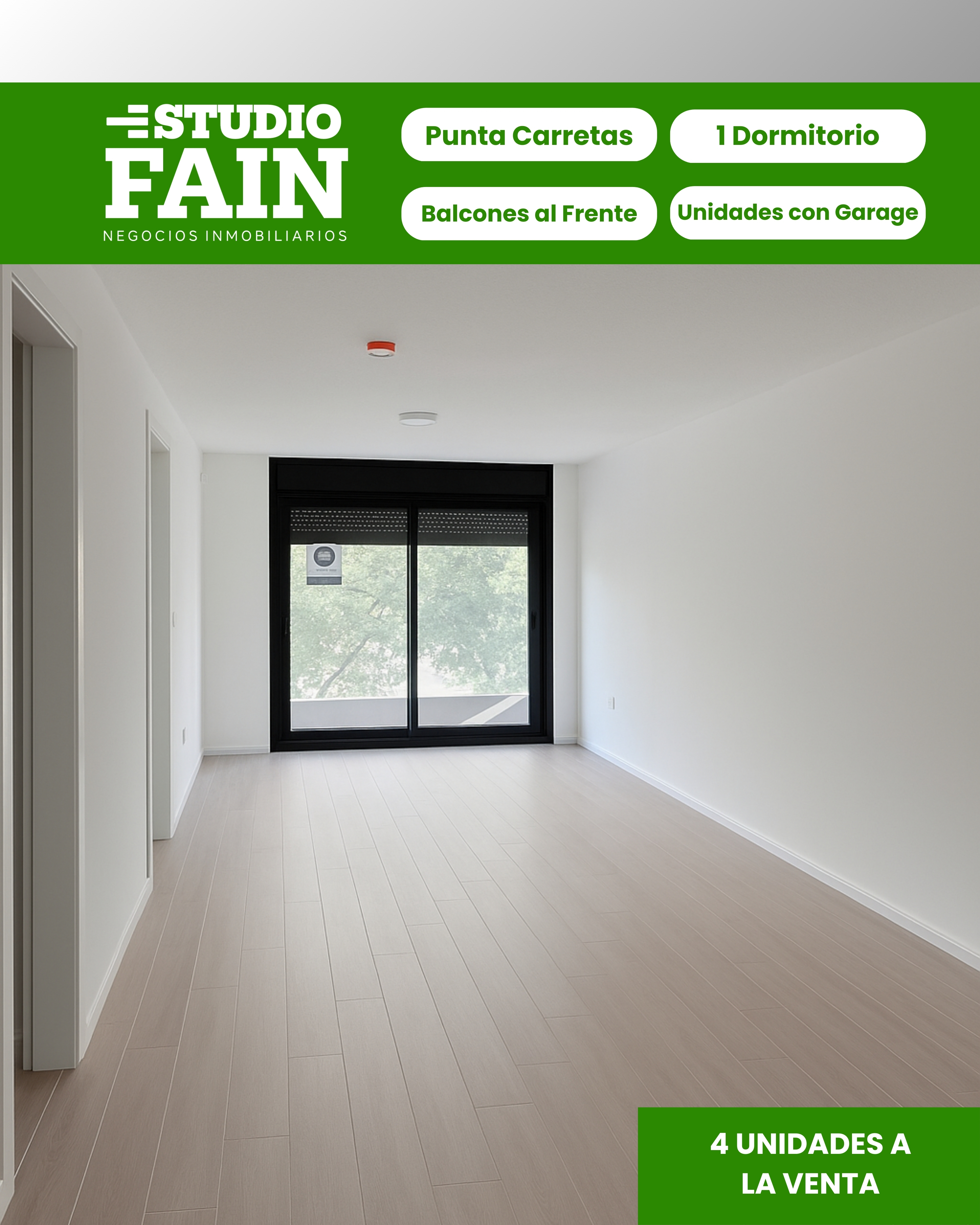 VENTA APARTAMENTOS DE 1 DORMITORIO - MOBY PUNTA CARRETAS – TOMÁS DIAGO