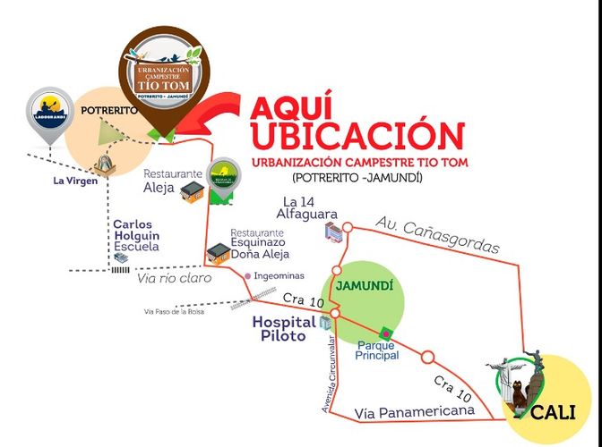 Lote en venta en Potrerito, Jamundí, 96 m² · foto 3 de 4