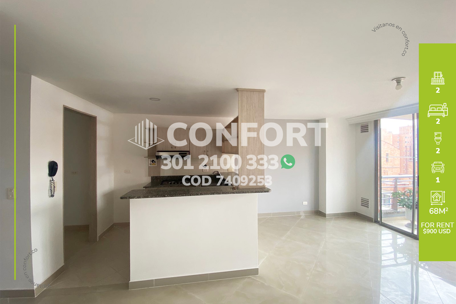 Apartamento en Arriendo en Las acacias, Medellín
