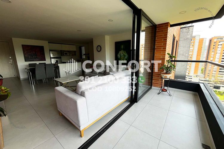 Apartamento de 3 alcobas en arriendo en Cumbres, Envigado, 102 m² · foto 2 de 23