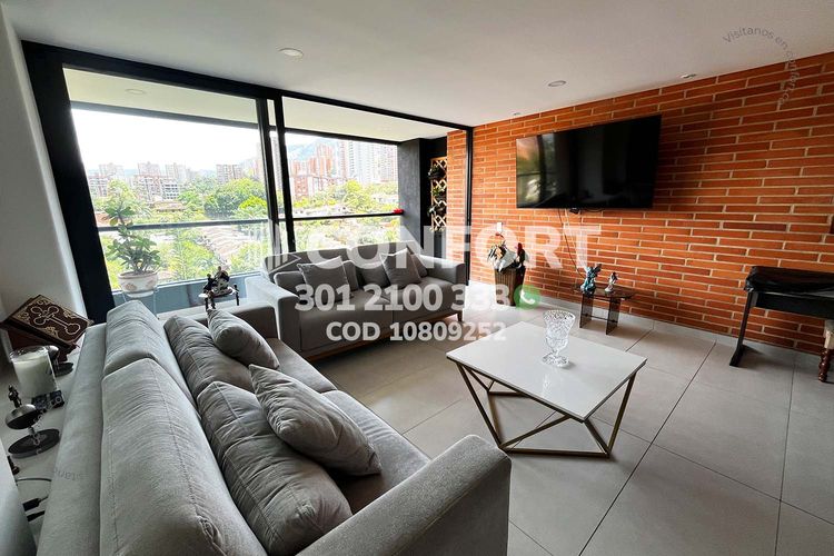 Apartamento de 3 alcobas en arriendo en Cumbres, Envigado, 102 m² · foto 5 de 23