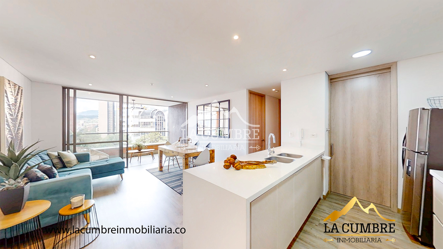 Apartamento de 2 alcobas en arriendo en Los Balsos, Medellín, 96 m² · foto 2 de 15