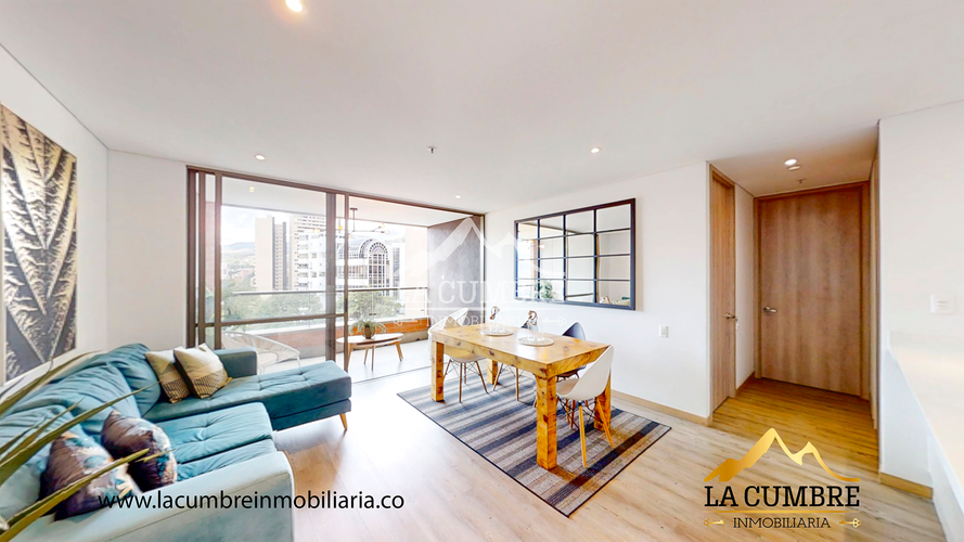 Apartamento de 2 alcobas en arriendo en Los Balsos, Medellín, 96 m² · foto 3 de 15