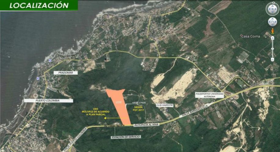 Lote en venta en Pastoral Social, Puerto Colombia, 143 m² · foto 2 de 2