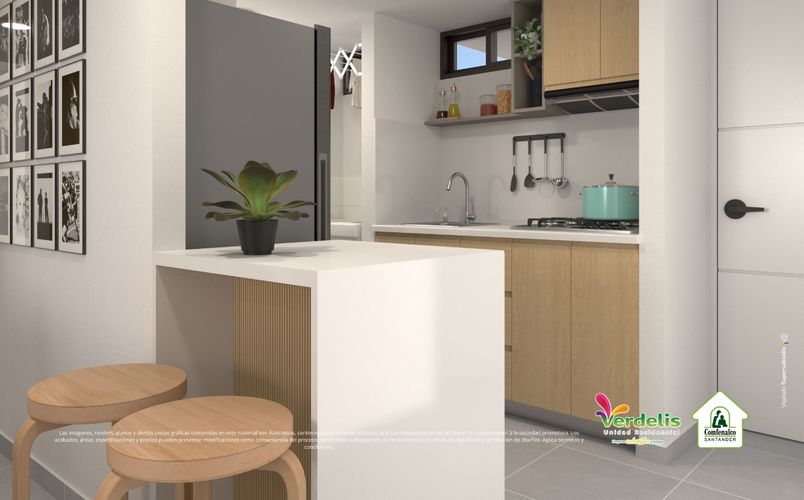 Apartamento de 1 alcoba en venta en Comuneros, Bucaramanga, 37 m² · foto 4 de 24