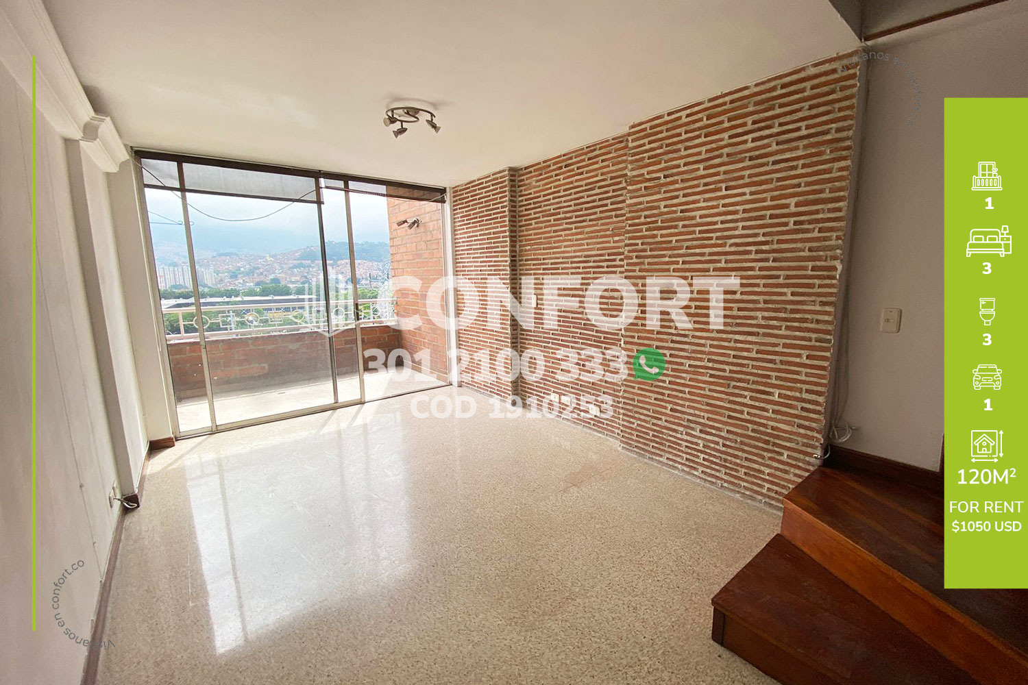 Apartment for rent in Conquistadores, Medellín