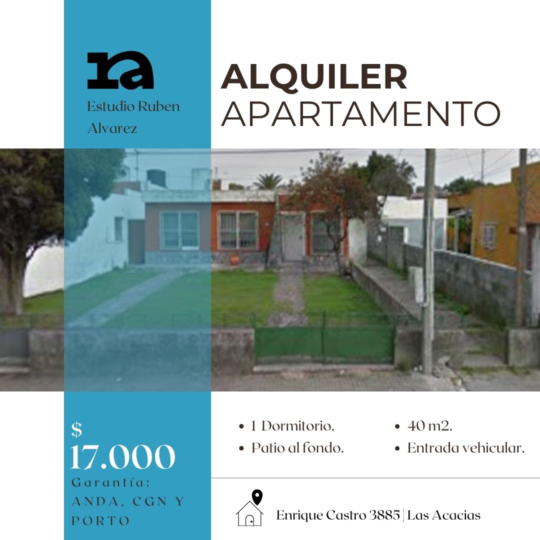 Apto. 1 Dormitorio, Enrique Castro A Mts. De Av. Gral. Flores