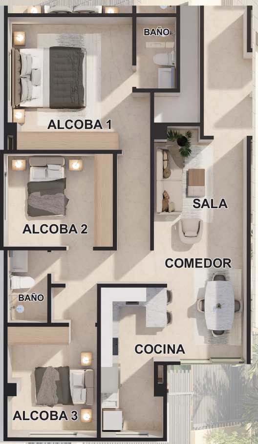 Apartamento en venta en Ciudad Jardin, Barranquilla · foto 3 de 24