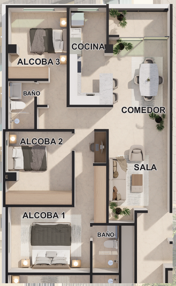 Apartamento en venta en Ciudad Jardin, Barranquilla · foto 4 de 24