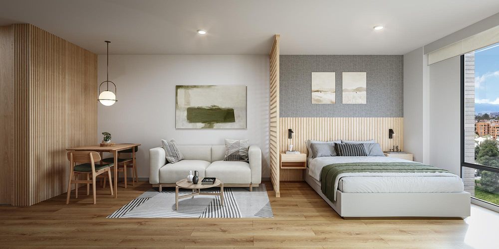 Apartaestudio en venta en Modelia, Bogotá, 28 m² · foto 2 de 8