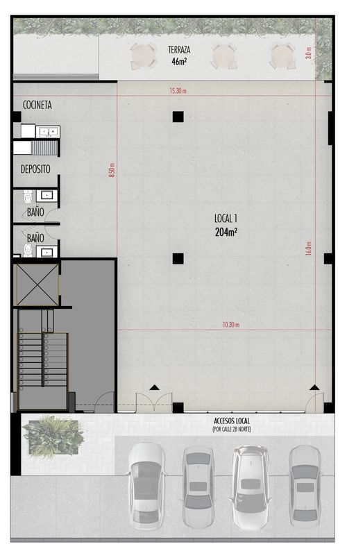 Local en arriendo en Santa Monica, Cali, 205 m² · foto 4 de 14