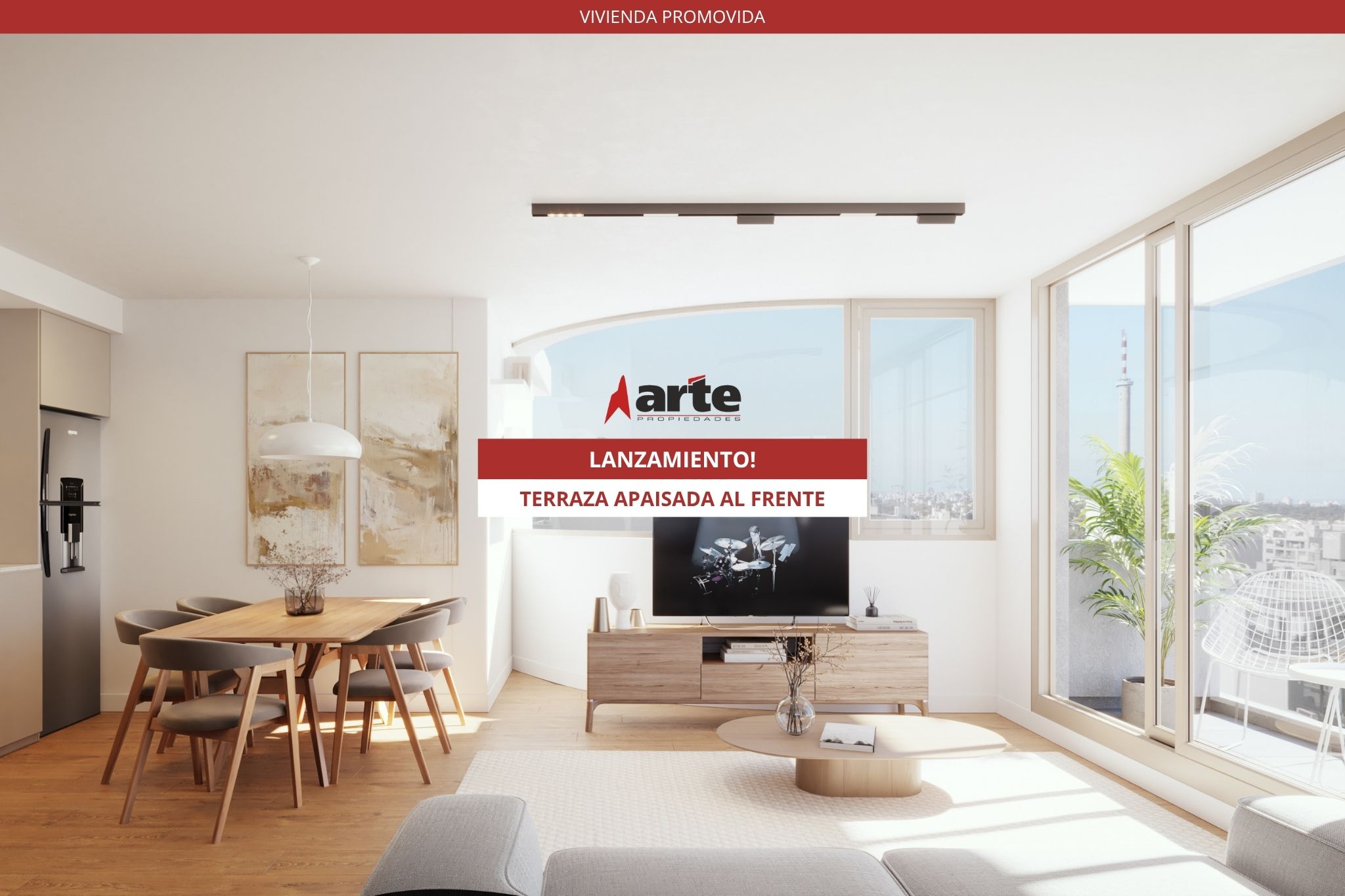Venta de apartamento de 2 dormitorios con terraza al frente en Cordón Sur!