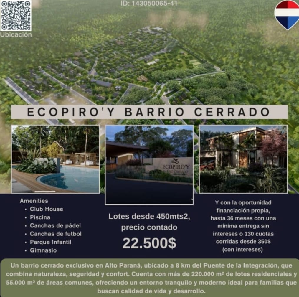 Exclusivos Terrenos en Venta en el Prestigioso Barrio Cerrado Eco Piro'y: Tu Oportunidad de Inversión y Calidad de Vida. — foto 2