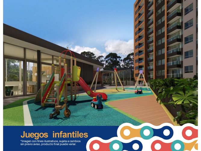 Apartamento de 3 alcobas en venta en El Porvenir, Rionegro, 89 m² · foto 6 de 7