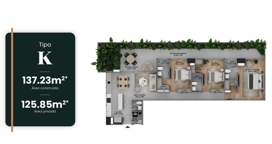 Apartamento en venta en Castropol, Medellín [No disponible] 5
