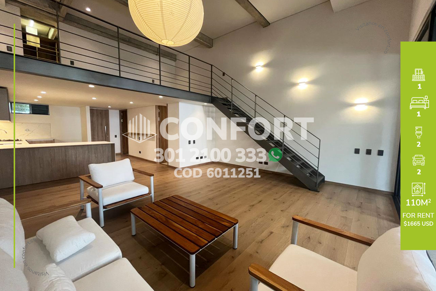 1BR Apartment in La linde (110 m²)