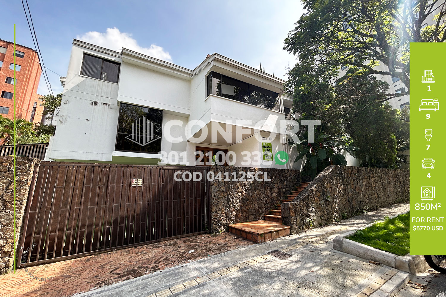 Casa en Arriendo en El Poblado, Medellín