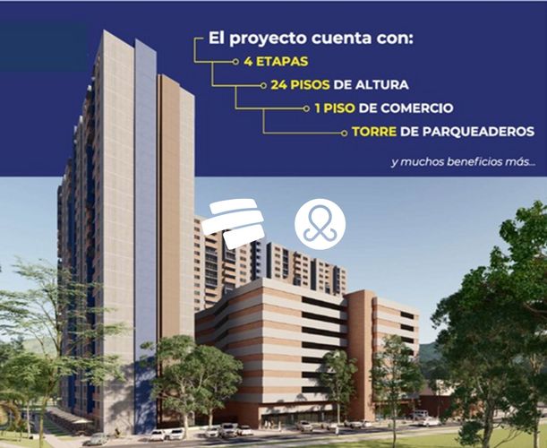 Apartamento de 2 alcobas en venta en Pedrera Mirador Azul, Copacabana, 52 m² · foto 9 de 16
