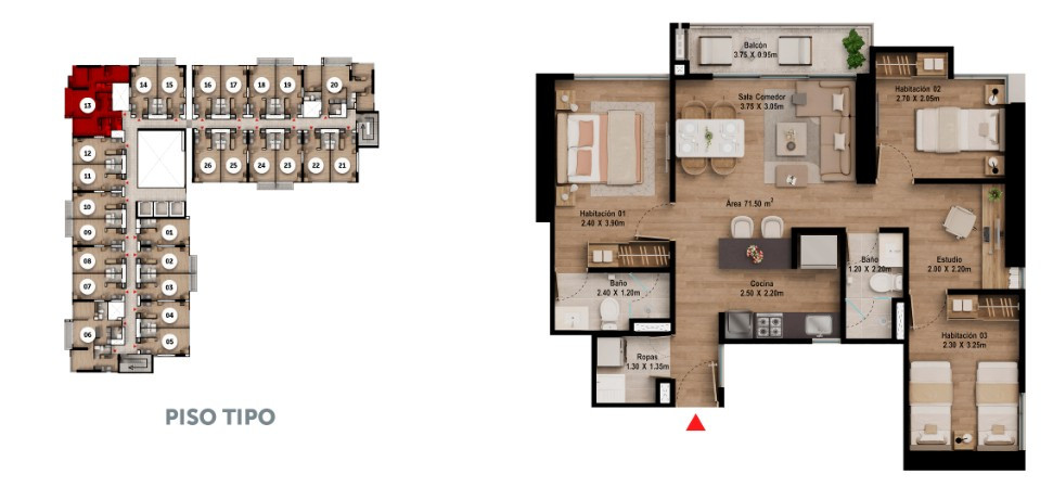 Apartamento en venta en Belalcazar, Bogotá · foto 8 de 8