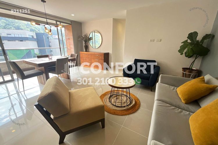 Apartamento de 3 alcobas en arriendo en Castropol, Medellín, 98 m² · foto 4 de 24