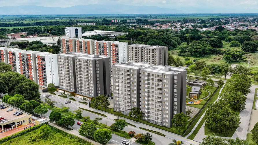 Apartamento de 2 alcobas en venta en Santa Barbara, Palmira, 84 m² · foto 6 de 6