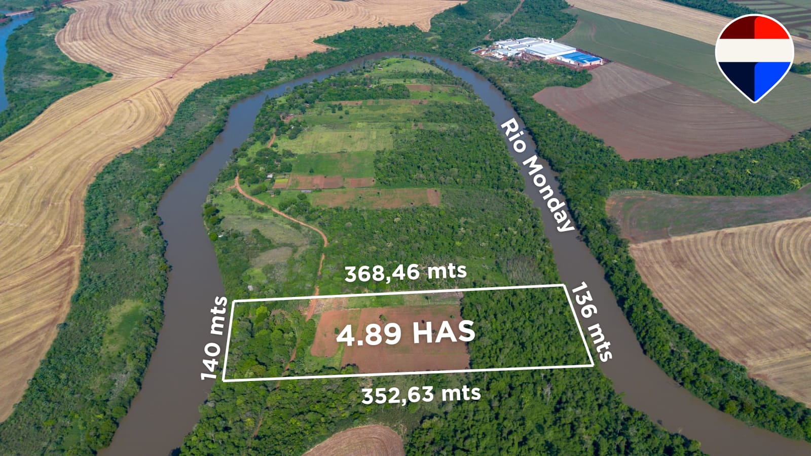 PARAÍSO EXCLUSIVO: 4,89 HECTÁREAS FRENTE AL RÍO MONDAY – INVERSIÓN SIN IGUAL — foto 2