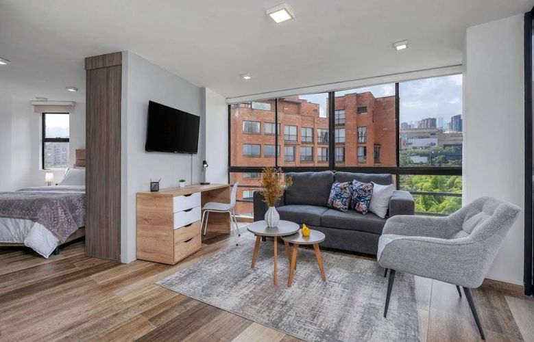 Apartamento de 1 alcoba en arriendo en El Poblado, Medellín, 48 m² · foto 3 de 9